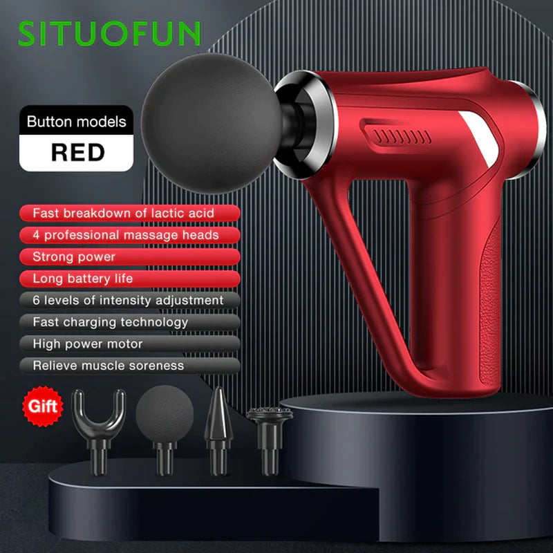 SITUOFUN Professional Electric Massage Gun with 32 Levels for Deep Tissue Relief and Muscle Relaxation