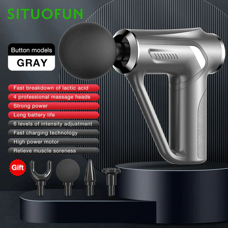 SITUOFUN Professional Electric Massage Gun with 32 Levels for Deep Tissue Relief and Muscle Relaxation